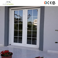 Fenêtre à auvent moderne certifiée NFRC, à rupture de pont thermique, en aluminium, résistante aux ouragans, double vitrage Low-E, pour entrée de villa