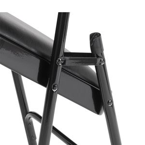 Silla plegable de estudio de estudiante de acero inoxidable moderna, muebles escolares nuevos para uso al aire libre, plegable de comedor de boda negro de caviar - Product Image 4