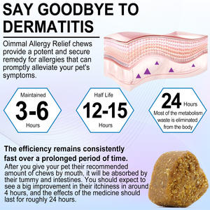 Oimmal 150 camilan lembut ekstrak tanaman labu <span class=keywords><strong>Gut</strong></span> kesehatan suplemen hewan peliharaan pereda alergi kunyah kulit gatal Relief untuk anjing - Product Image 4