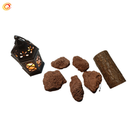 CHANGQI CLA-RE Substrat filtré naturel Paysagisme Pierre volcanique noire rouge Particules de roche de lave pour foyers et jardins