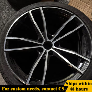 Jantes en alliage forgées de 18 à 19 pouces, finition noir brillant usiné, 5x112, pour <span class=keywords><strong>BMW</strong></span> Série <span class=keywords><strong>3</strong></span> F30 F80 G20 G21 G28 M340i M3, style 791M - Product Image 2