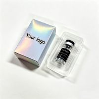 Emballage sous blister standard pour l'exportation, boîte et étiquette personnalisées avec logo pour peptides de 1 ml, 3 ml, 10 ml