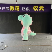 Costume de dinosaure gonflable pour adulte, Halloween, promotion en extérieur, avec ventilateur intégré pour défilé