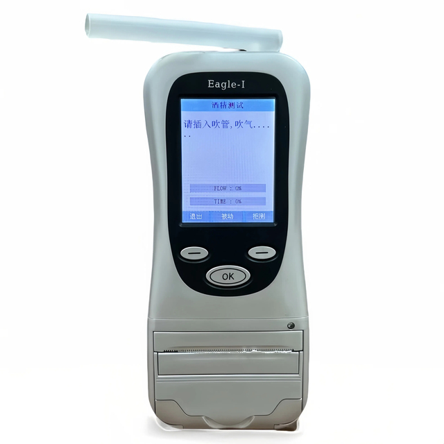 Portable Handheld Breathalyzer with Built-in Printer Fuel Cell Sensor Lithium Battery Alcohol Tester Detector