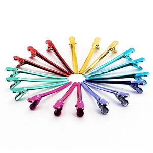 Pinzas de Pelo Tipo Pico de Pato de Metal de 9.5cm y 7 Colores para Salón de Belleza, Directamente de Fábrica AliLeader - Product Image 1