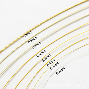 <span class=keywords><strong>Fil</strong></span> de cuivre couleur or 18 carats pour la fabrication de bijoux, <span class=keywords><strong>fil</strong></span> de perlage semi-flexible pour le bricolage, <span class=keywords><strong>fil</strong></span> de perlage pour perles, <span class=keywords><strong>fil</strong></span> artisanal - Product Image 4
