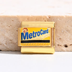 Gelang Charm Italia Metropolitan New York Baja Anti Karat Lapis Emas 18k PVD Grosir - Product Image 2