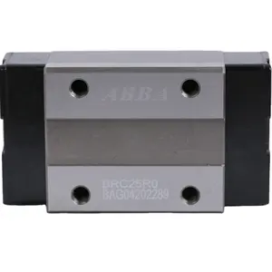 ABBA BRC15U0/BRS15B เลื่อนบล็อกสแควร์ Linear ท่องเที่ยวแบริ่งธรรมดาแบริ่งสําหรับเครื่องกัด CNC ส่วน Linear ท่องเที่ยวบล็อก