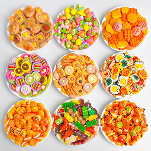 Dibujos animados miniatura comida Artificial juguete resina mixta accesorios pegamento hecho a mano DIY joyería Mini refrigerador diamantes de imitación - Product Image 2