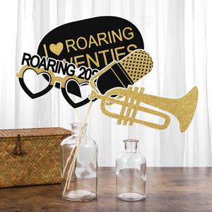 Accessoires de Photomaton Roaring 20's avec Bâtons de Bambou, Accessoires de Fête, 20 Pièces, 1920s - Product Image 5