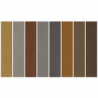 Plancher en composite bois-plastique (WPC) pour extérieur, 140x25mm, creux, imperméable, antidérapant, surface brossée, pour jardin, balcon