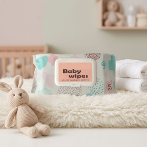 Lingettes pour bébé pratiques à tirer, 80 lingettes humides en tissu non tissé - Product Image 4