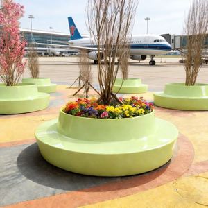 B46 Midcentury Eco-Friendly Durable FRP Leisure Chair for Mall Holiday Themes Christmas Greens Spring Blossoms Waiting Chair - Product Image 3