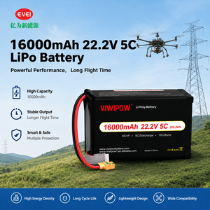 Batterie LiPo industrielle 16000mAh 22.2V 6S 5C pour drone de pulvérisation agricole avec prise personnalisée disponible - Product Image 1