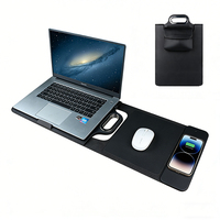 Tapis de Souris Portable en Cuir à Chargement Magnétique 15 W avec Étui de Transport et Housse pour Ordinateur Portable – Nouveauté 2026, Vente Flash
