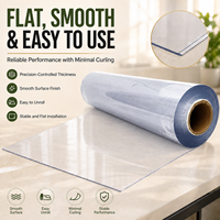 Film de protection de sol en PVC YJ, rouleau transparent auto-adhésif, feuille de plastique pour la rénovation de la maison, anti-poussière, anti-rayures