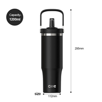 Vaso Térmico de Cerámica de Doble Pared de Alta Calidad Xile con Pajita, Aislado para Café Caliente y Hielo, para Uso en Oficina y Camping, para Hombre y Mujer