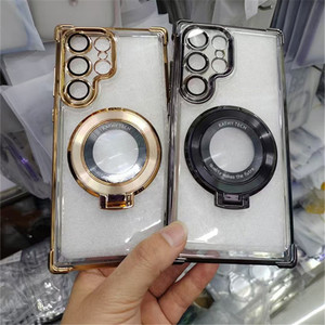 Cho đối với đối với S25 siêu 5 gam điện thoại thông minh bọc thép trường hợp thiết kế sang trọng Chống sốc PC rõ ràng Kick đứng Magnetic trường hợp đối với S24/S25 Ultra - Product Image 4