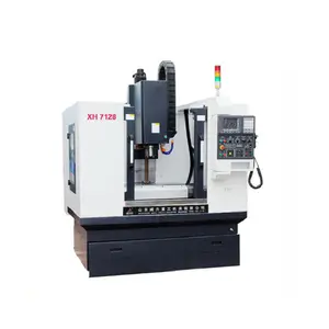 Fresadora vertical CNC pequeña XH7128, fresadora CNC de 3 ejes, Centro de máquina CNC