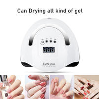 Lampe à ongles UV LED ZHIJIA SUN X7 MAX 320W, portable, séchage rapide, en plastique blanc, pour usage en salon
