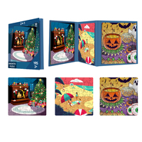 Casse-tête magnétique personnalisé à créer soi-même Casse-tête créatif pour animaux de bande dessinée pour l'apprentissage préscolaire Jouets en papier pour enfants