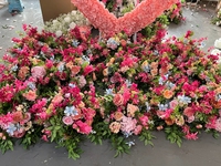 Centre de table en fleurs artificielles effet soie pour mariage, Saint-Valentin, remise de diplôme, décorations de fêtes - Utilisation intérieure, haute qualité