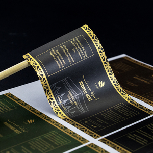 Custom Adhesive Packaging Gold Foil Product Labels <strong>Makers</strong> Printing Bottle Waterproof Cosmetics <strong>Vinyl</strong> logo Label <strong>Stickers</strong> - Product Image 4