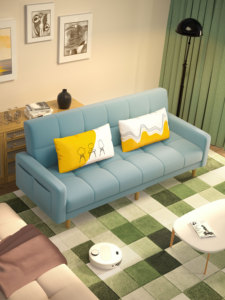 Ultra-stretto doppio due tre sezionale divano Set per piccolo appartamento soggiorno o camera da letto Design pieghevole per il risparmio di spazio - Product Image 3