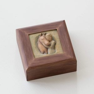 Wooden <strong>Memory</strong> <strong>Keepsake</strong> <strong>Box</strong> | Hand Painted &amp; Sculpted Decorative Storage <strong>Box</strong> for Home Decor, Gift &amp; Wholesale - Product Image 3