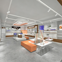 Présentoir de magasin de chaussures personnalisé pour hommes et femmes, double face, bas, pour centre commercial et supermarché