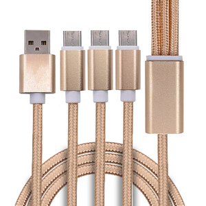 Cable de Carga Universal 3 en <span class=keywords><strong>1</strong></span> con Logotipo Personalizado al por Mayor, Cable de Datos de Carga Rápida Tipo C USB Trenzado 3 en <span class=keywords><strong>1</strong></span> - Product Image 1