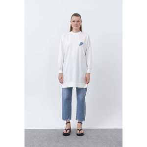 เสื้อคลุมถักไหมพรมผู้หญิง คอกลม ปักลายผลไม้ ชุดลำลองสำหรับใส่ทุกวัน สีดำ 10653TUN - Product Image 4