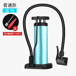 Foot Pump High <b>Pressure</b> Portable Air Pump 100psi Manual <b>Gauge</b> Bicycle Electric Bike Motorcycle Riding Equipment - Product Image 2