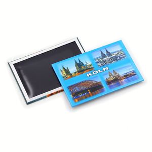 High Quality Custom Printing Refrigerator Tourist Scenery Photo Souvenir Customized Tin <b>Fridge</b> Magnets - Product Image 1