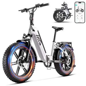 Bicicleta Eléctrica Plegable TST con Llantas Gruesas, Envío Gratuito desde Almacén en la UE, Bicicleta Urbana Plegable de 250w, Bicicleta de Carretera, Almacén Alemán, Envío Gratuito DDP - Product Image 2