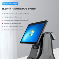 Système de caisse enregistreuse tout-en-un à double écran tactile capacitif Android/Win10 Intel I3/I5/I7 Wi-Fi 6 Ports USB/RJ45/VGA
