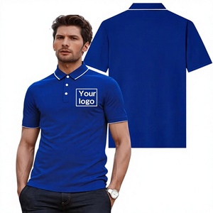 Men's White Short Sleeve Shirt Polyester/Cotton Jersey Fabric Breathable Casual Design Front Logo Print Regular Fit Button-Up - Product Image 1