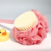 À la mode écologique tout naturel PE maille Pouf bain éponge douche épurateur boule corps épurateur