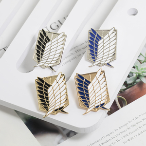 Broche en métal émaillé dur avec logo des Ailes de la Liberté de L'Attaque des Titans, bijoux périphériques d'anime - Product Image 6