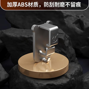 Crochet mural pliable moderne pour salle de bain, cuisine, toilettes, évier, support de rangement, aucun perçage requis, réglable à 90 degrés, gris - Product Image 3