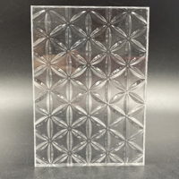 Feuille acrylique transparente/givrée/fleur de soleil en relief PMMA/plastique losange diamant/taille personnalisée/découpe au Laser