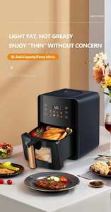 Freidora de Aire Visual de 8L, Gran Capacidad, Pantalla LCD Digital, <span class=keywords><strong>Horno</strong></span> Eléctrico Multifuncional Automático para Uso Doméstico, Venta al por Mayor - Product Image 4