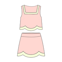 Conjunto de Yoga de Verano para Niñas, Tela que Absorbe la Humedad, Conjunto de Falda sin Mangas con Pantalones Cortos para Clases de Gimnasia, Talla Personalizada, Envío Rápido