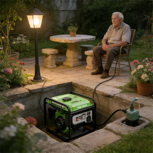VETEX Jeneratör Elektrikli Çalıştırma 3.5KW/3.8KW LT170F-2(223cc) Motorlu Açık Tip Taşınabilir Benzinli Jeneratörler Ev İçin - Product Image 1