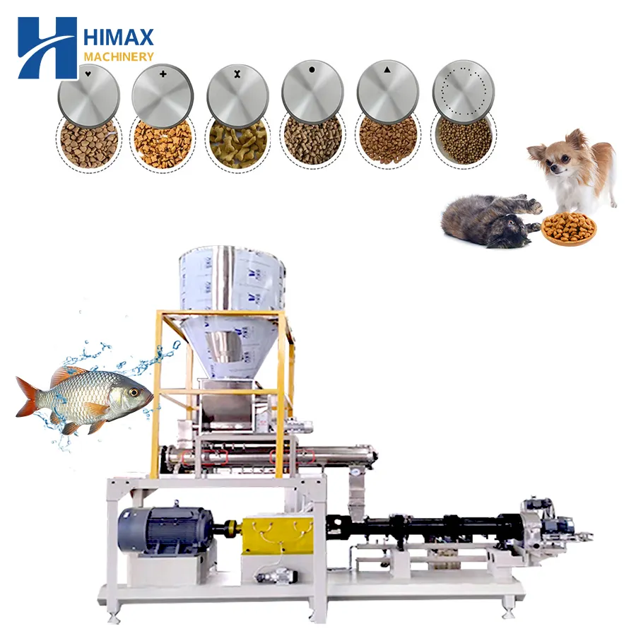500--800kg/h capacity Floating Fish Feed Extruder Machine Fish Feed Fish Food Production Machine Line