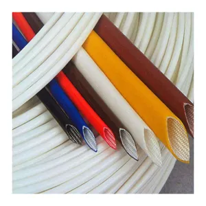 High Temperature Resistant Silicone Fiberglass Sleeve Fiberglass Sleeving Fiberglass Braided Sleeve