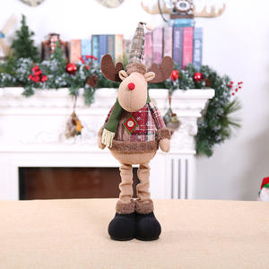 TC Poupée Extensible De Haute Qualité Père Noël Ornements De Noël Et Décorations D'arbre De Noël Pour La Maison À L'intérieur Figurines De Noël - Product Image 4