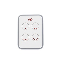 Télécommande sans fil rechargeable Type-C 315/433 MHz à code d'apprentissage, 4 touches, YET2245-SE