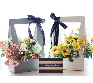 Cajas de embalaje de papel Kraft de flores de gran oferta transfronteriza para arreglo floral de fiesta de boda - Product Image 2