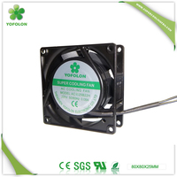 Yofolon longue durée 80mm 8025 petit moteur de ventilateur de refroidissement à roulement à billes terne sans brosse 110V 220V 380V Ac ventilateur de refroidissement axial 80X80X25
